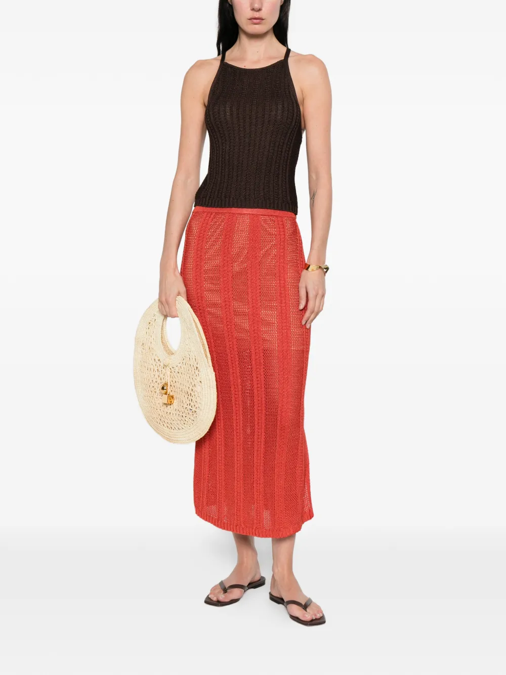  Pennyblack Minijupe En Maille - Rouge 