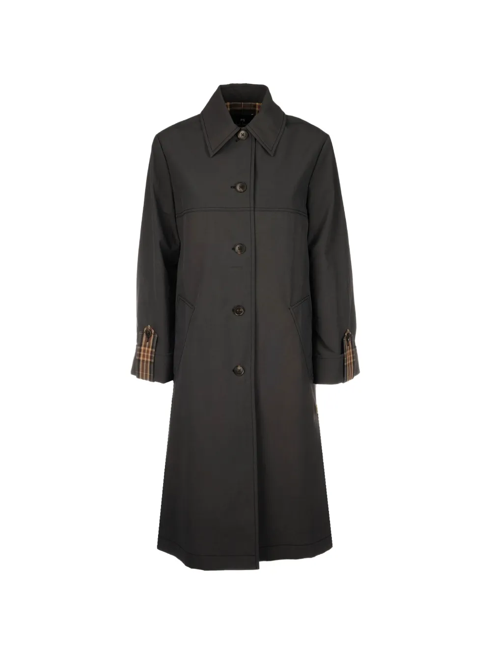Paul Smith button cuff trench - Nero