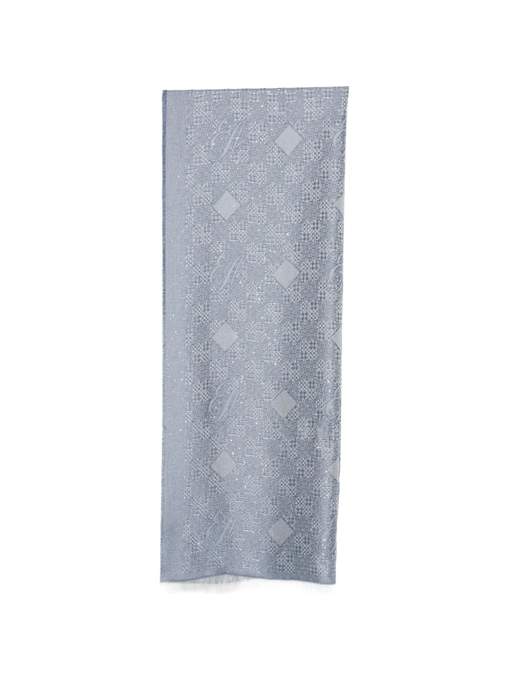 Emporio Armani patterned scarf - Blu