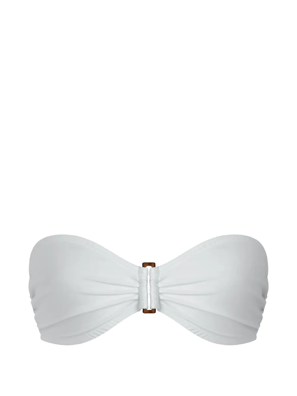 Vilebrequin ring-detail bandeau-style bikini top - Bianco