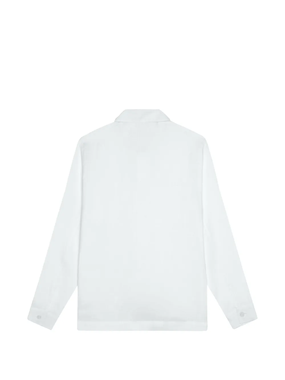 Vilebrequin Shirtjack met opgestikte zakken Wit