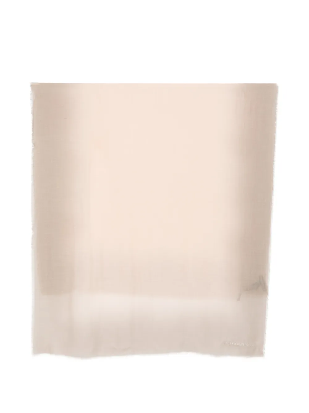 Emporio Armani frayed scarf - Toni neutri