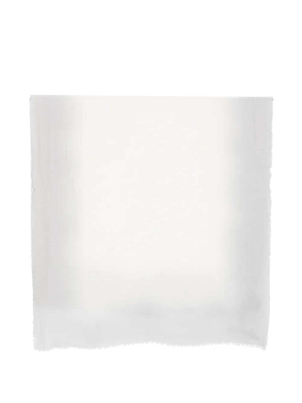 Emporio Armani fringed-hem scarf - Bianco