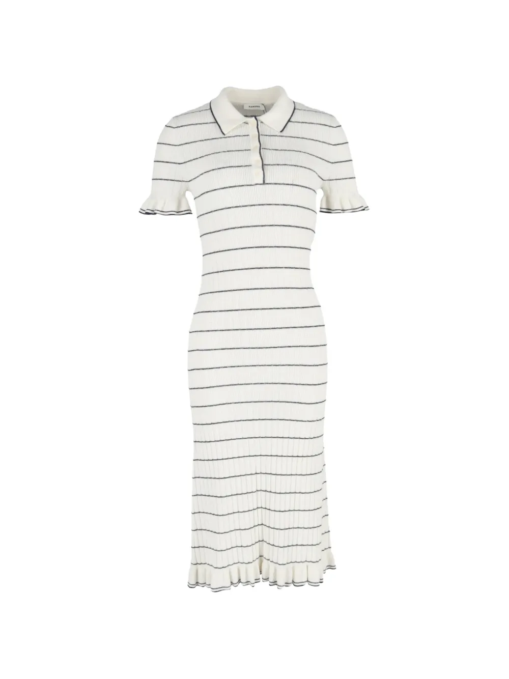 SANDRO striped maxi dress - Toni neutri