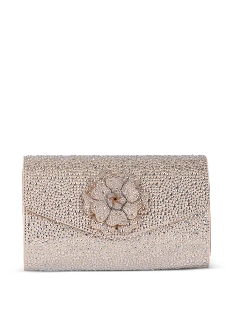 TWENTY FOURHAITCH Clutch mit Blumenapplikation
