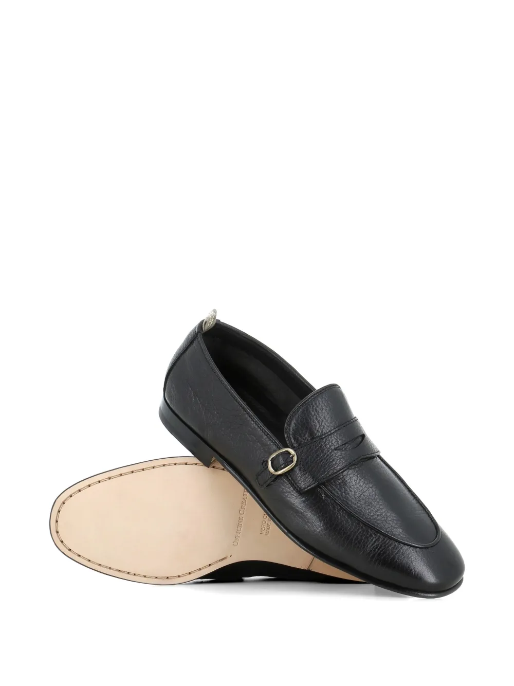 Officine Creative Leren gespschoenen Zwart