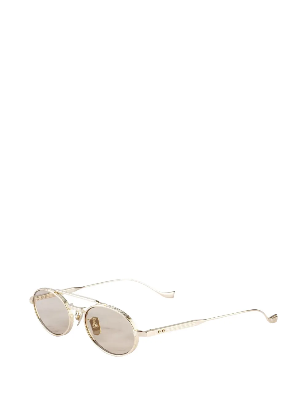 Cutler & Gross Ladbroke 1427 zonnebril met rond montuur Goud