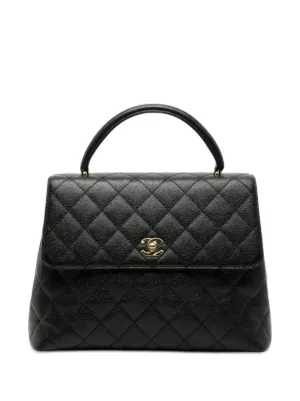 CHANEL Pre-Owned 1998-1999 CC turn-lock Zipped Handbag | Black