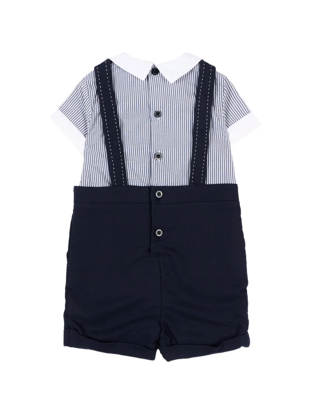  Patachou Striped Bow Tie Shorties - Blue 