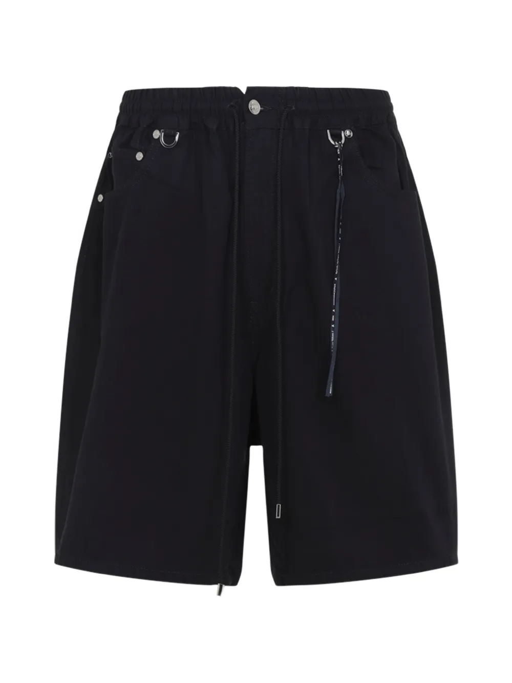 Mastermind Japan skull-graphic drawstring shorts - Schwarz