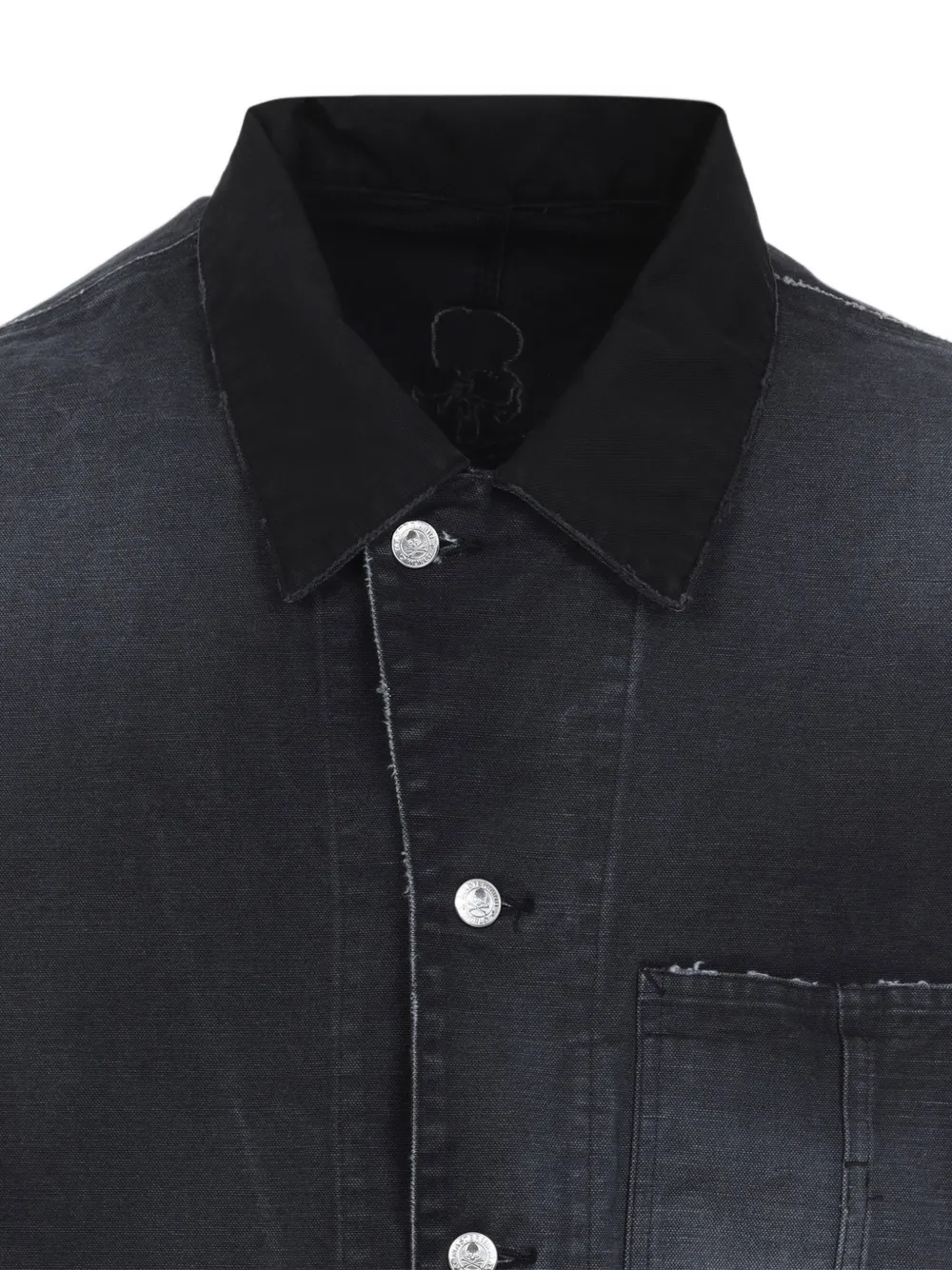  Mastermind World Faded Raw-hem Jacket - Grey 
