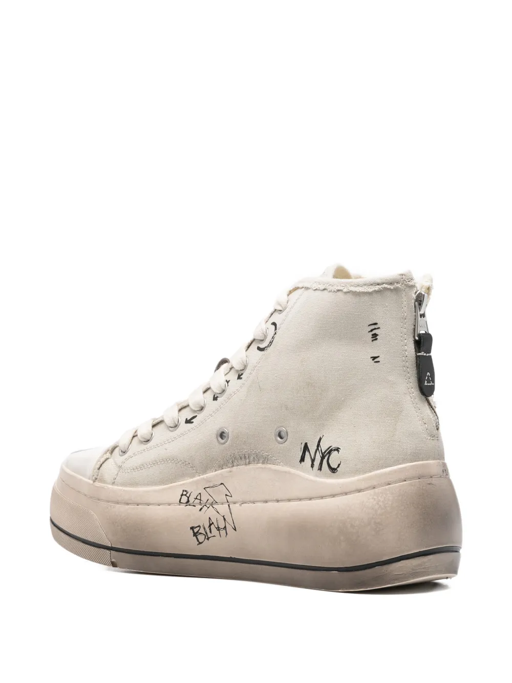 R13 Kurt high-top sneakers Beige