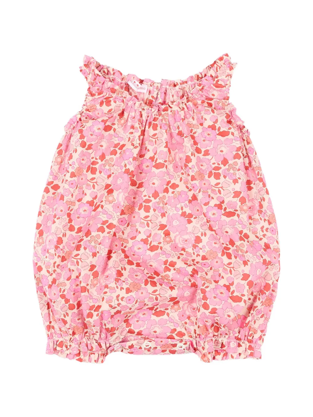 Pesciolino Rosso Kids ruffled floral-print shorties - Toni neutri