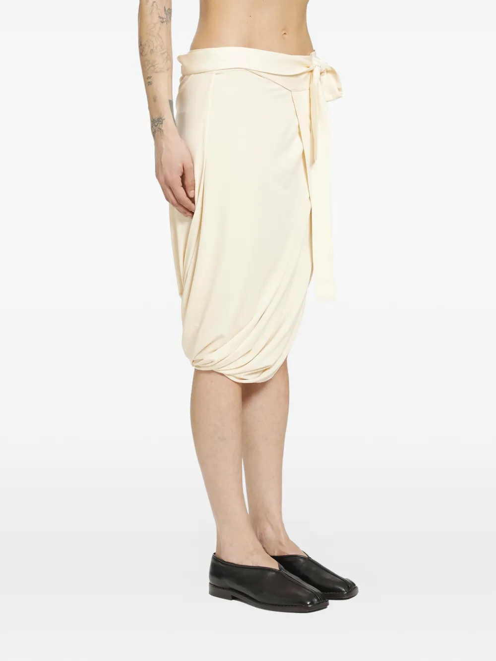 LEMAIRE wrap asymmetric skirt - Toni neutri