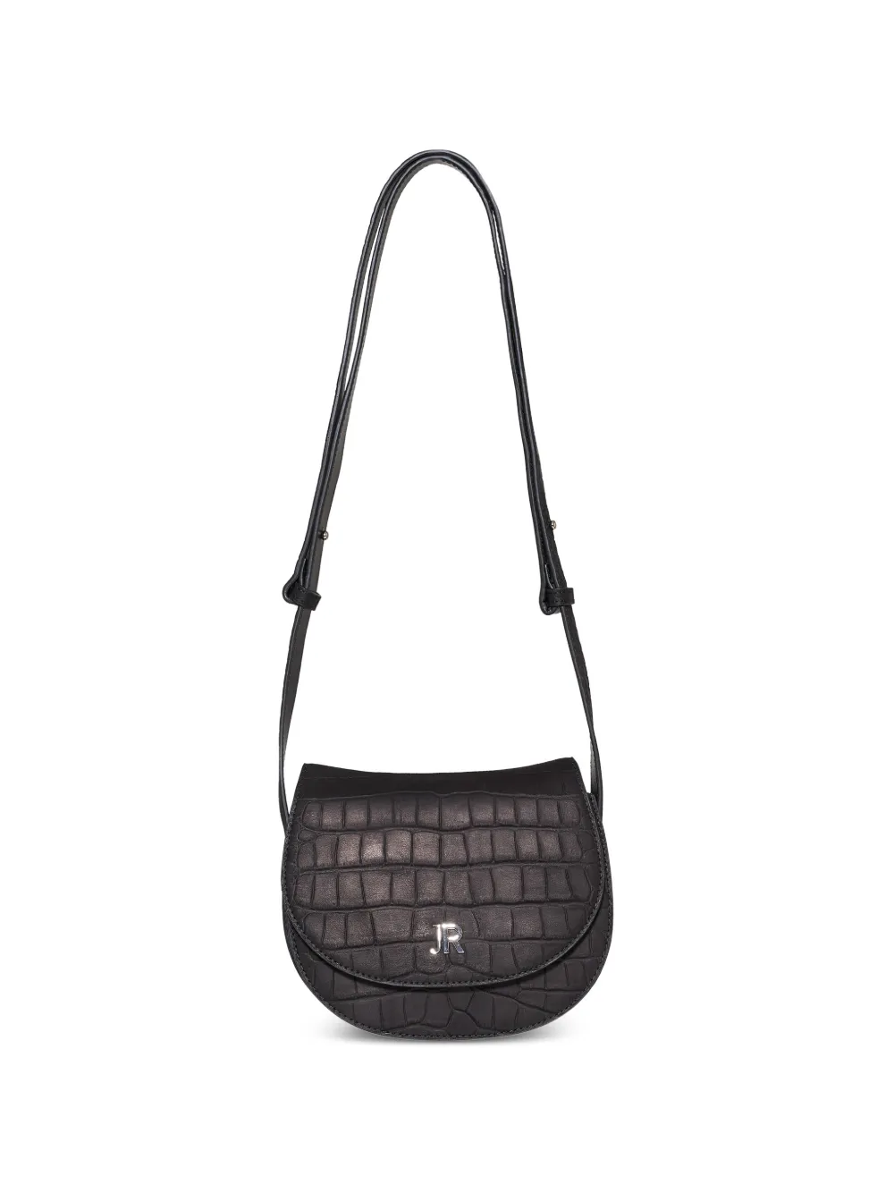 John Richmond croc-effect shoulder bag - Nero