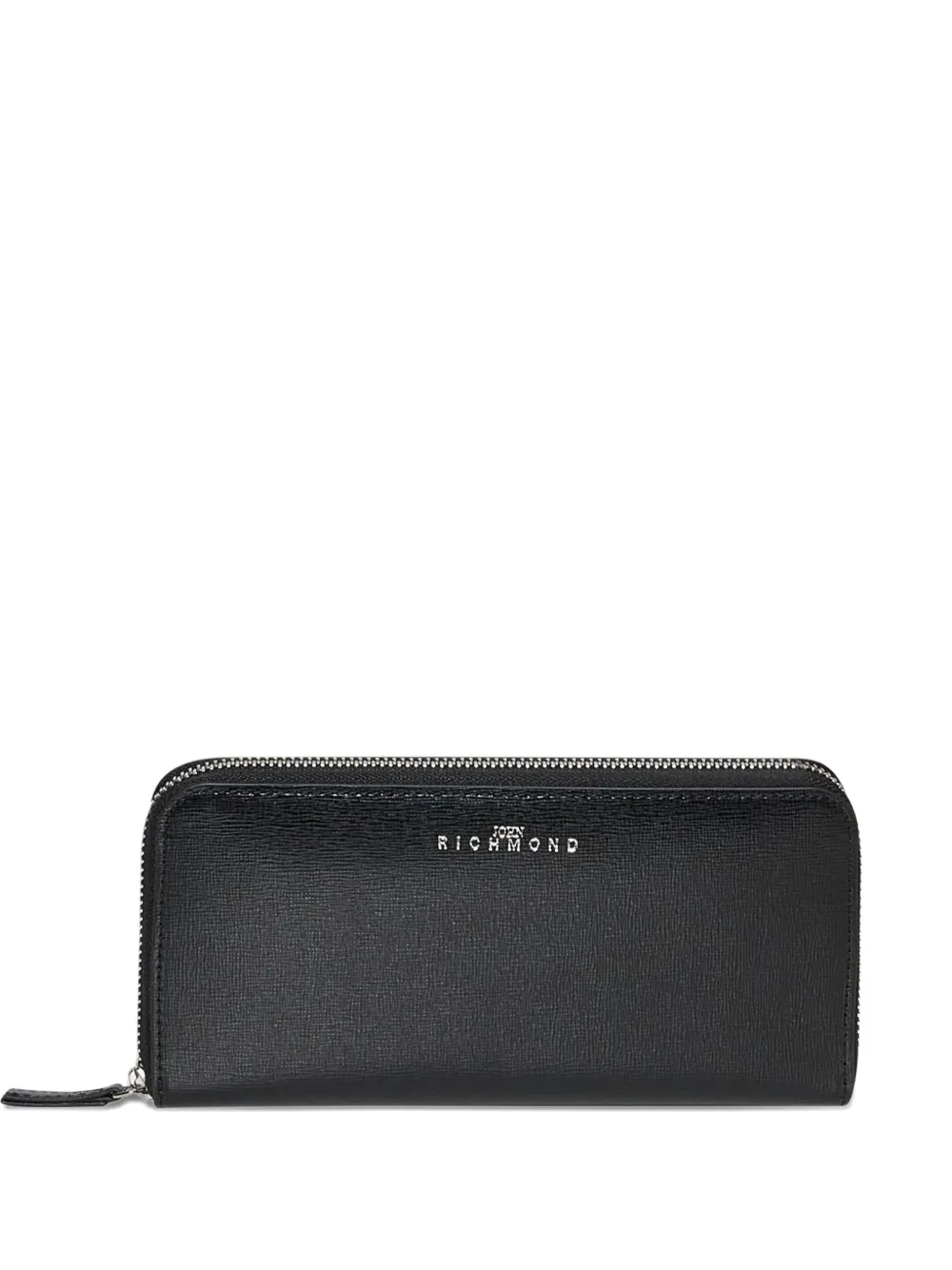 John Richmond Logo Zip Wallet In Black