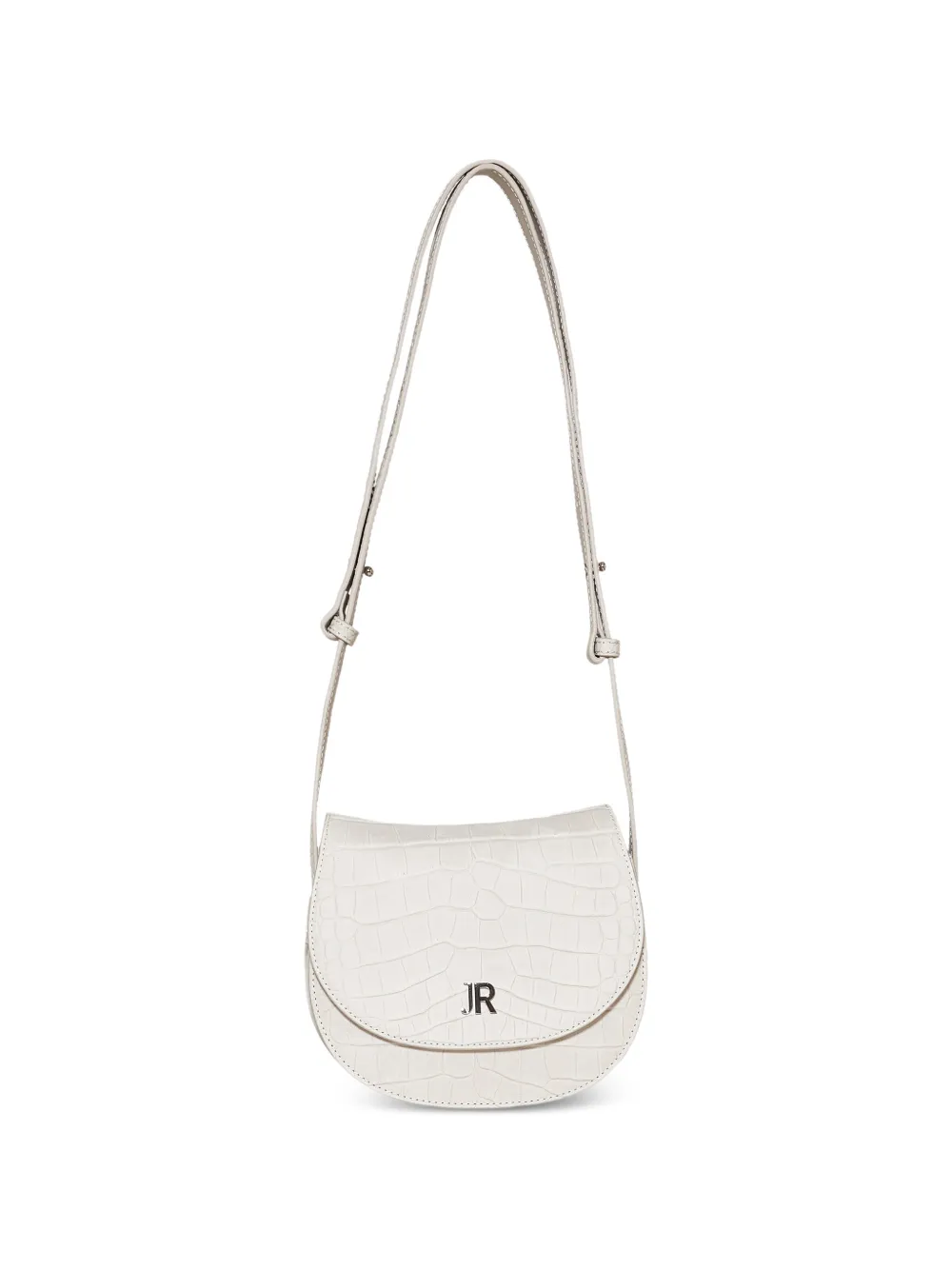 John Richmond croc-effect shoulder bag - Bianco