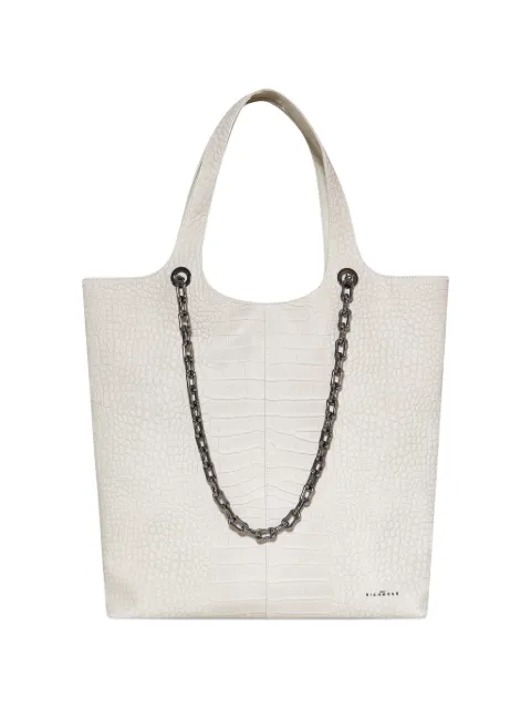 John Richmond croc-effect chain-link tote bag
