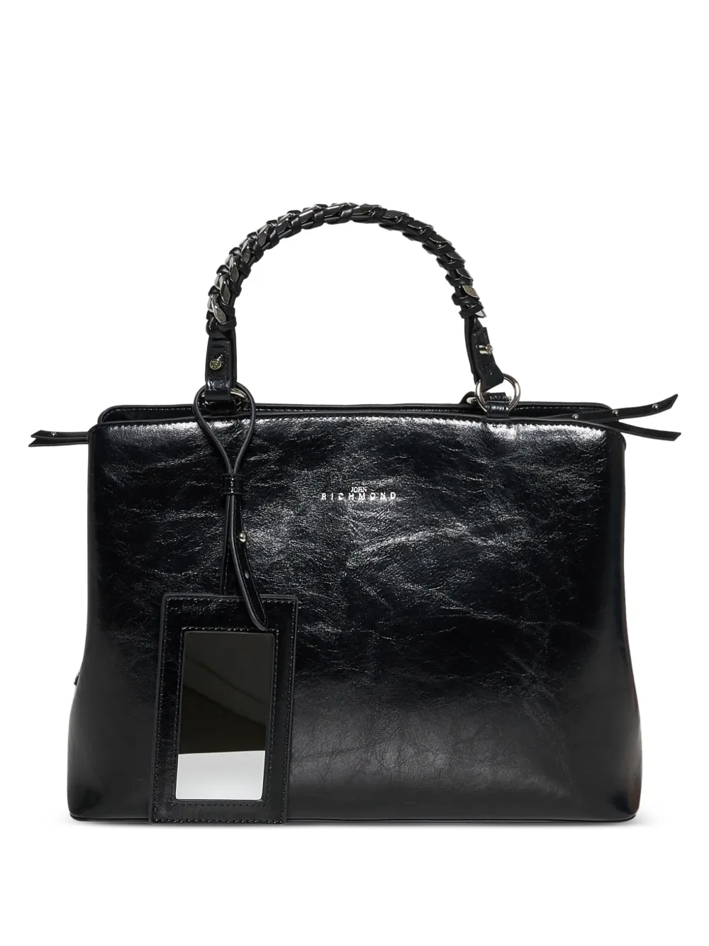 John Richmond Woven-handle Tote Bag In Black