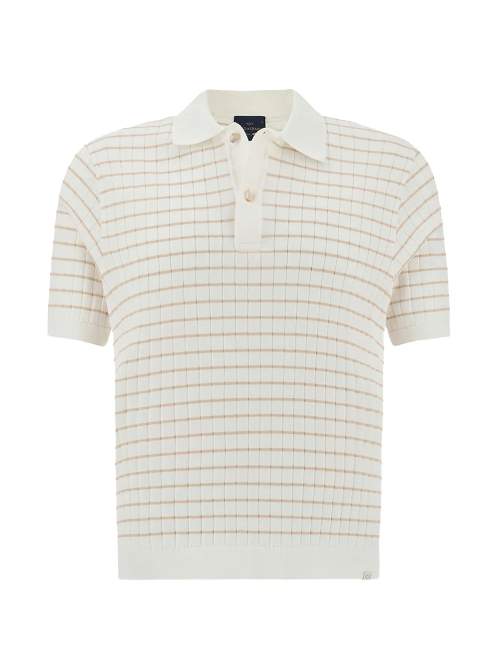 Paul & Shark striped cotton polo shirt - Weiß