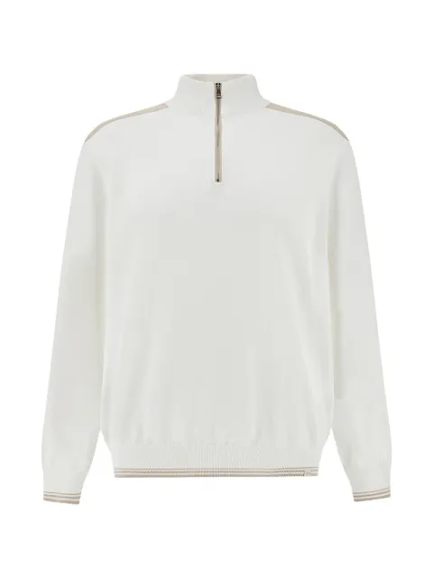 Paul & Shark pull en coton à col zippé