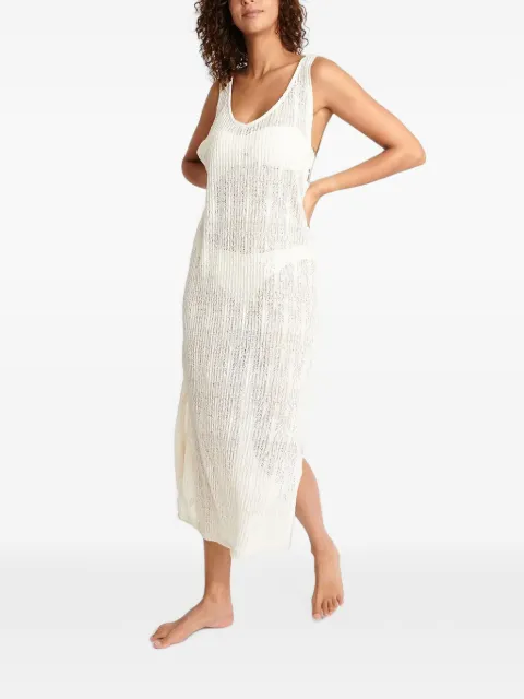 BANANA MOON vestido largo Tupai Beachsoul de punto flojo con abertura lateral