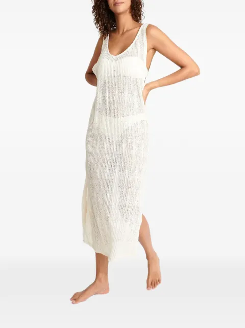 BANANA MOON Tupai Beachsoul open-knit side-slit maxi dress