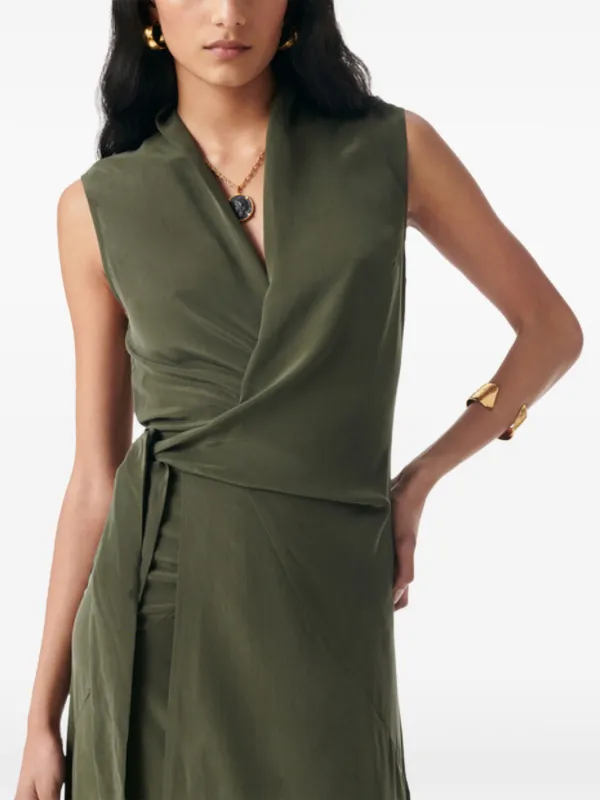 vanessa bruno green dress Emel Dress 100% Viscose Green , Vanessa Bruno