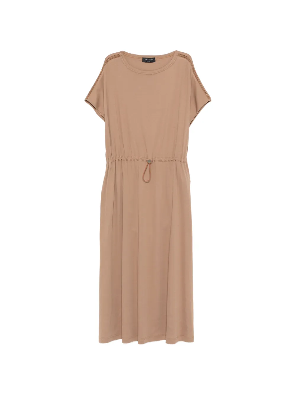 Fabiana Filippi drawstring midi dress - Nude