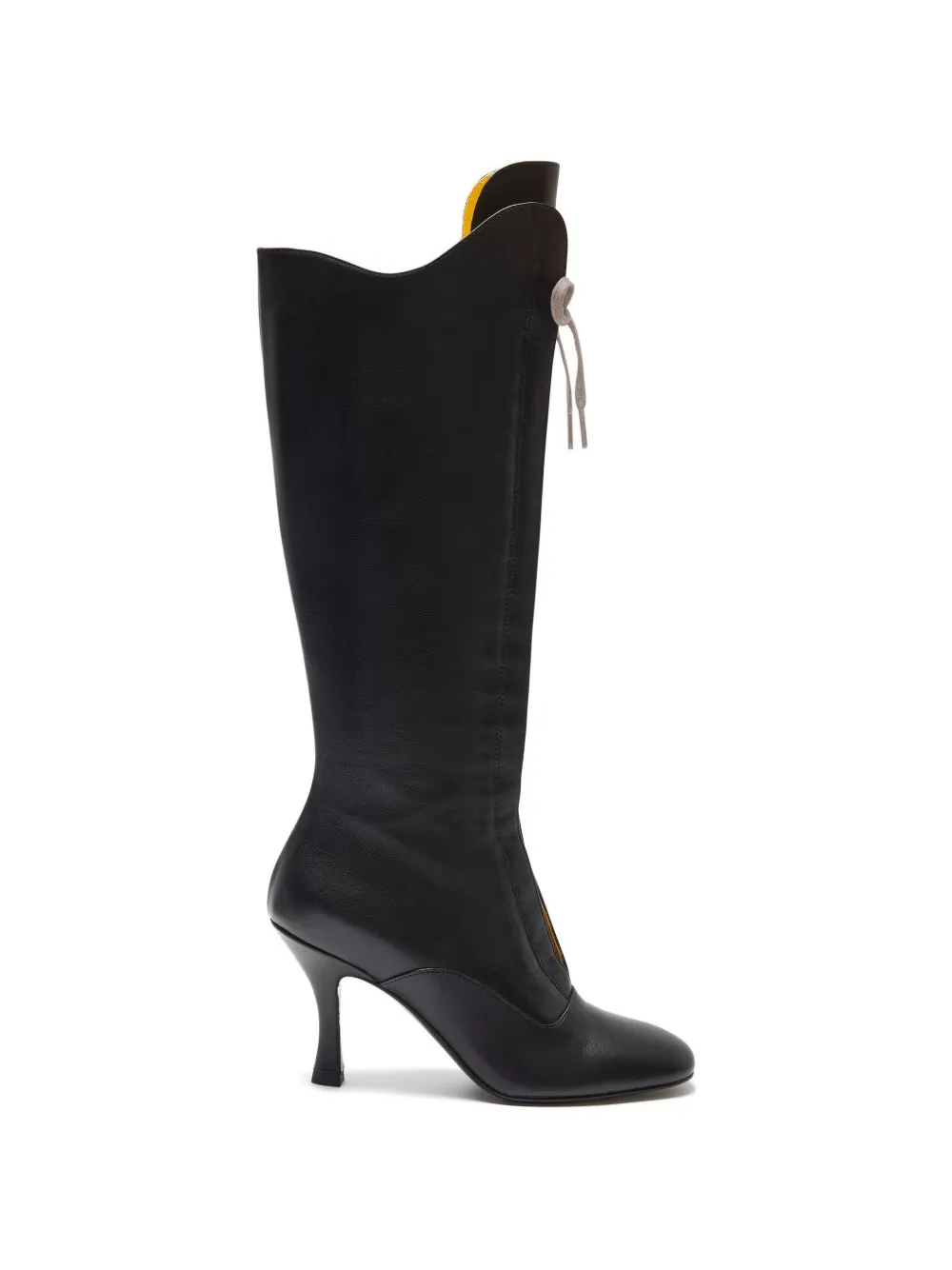 Lili Curia Ida Lace Up Tall Boots In Black