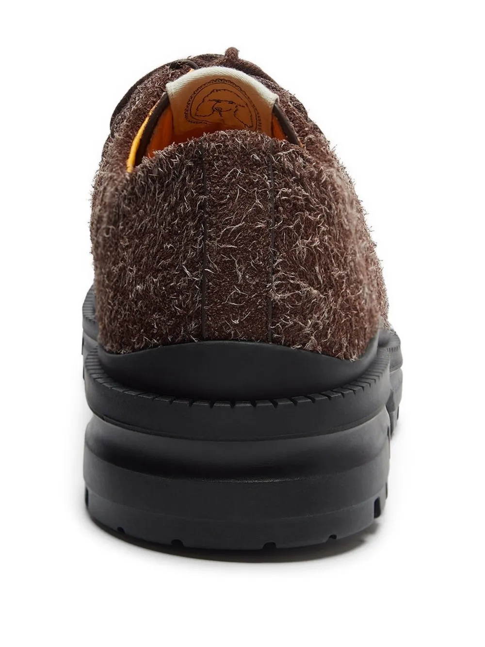 LILI CURIA Eliot suède loafers met veters Bruin
