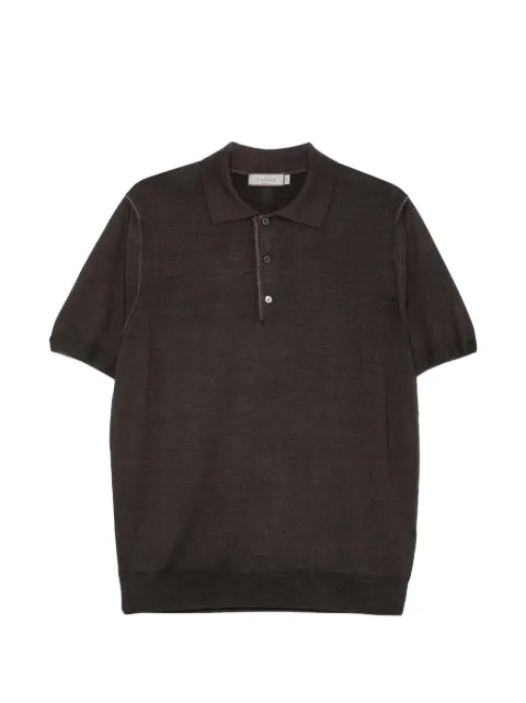 Canali Camisa polo mangas curtas com botão