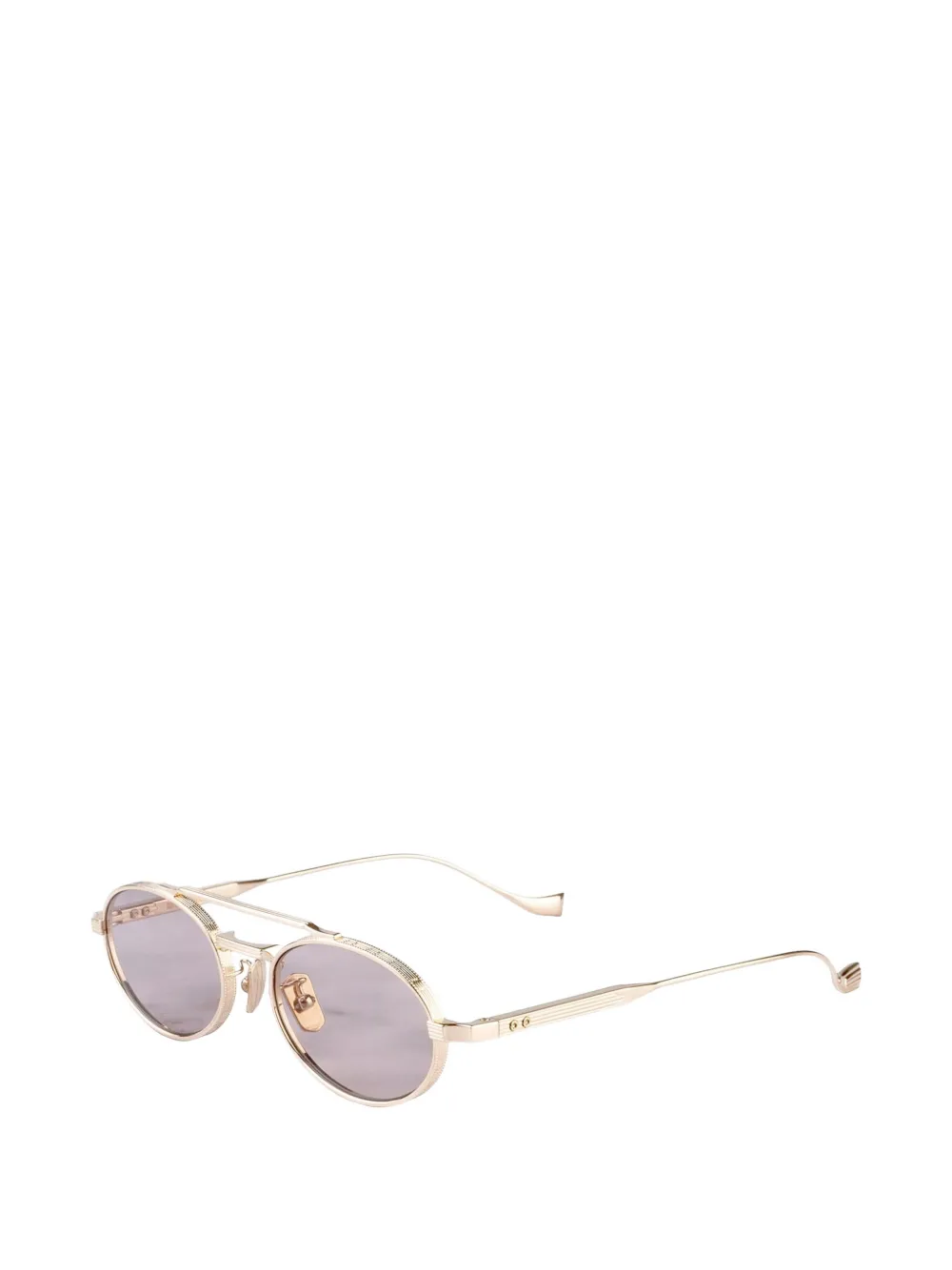 Cutler & Gross Ladbroke 1427 zonnebril met ovalen montuur Goud