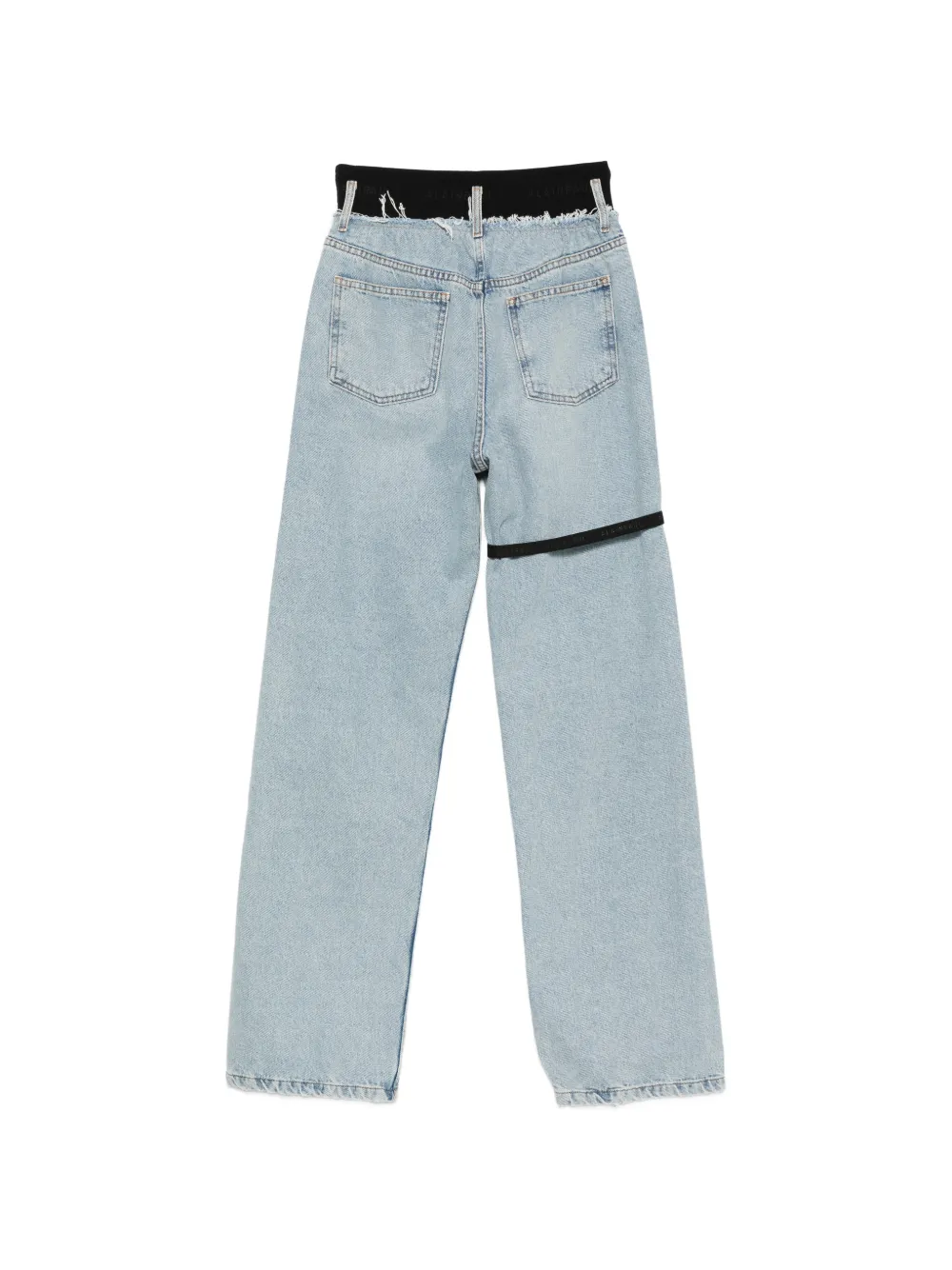  Alainpaul Distressed Strap Jeans - Blue 