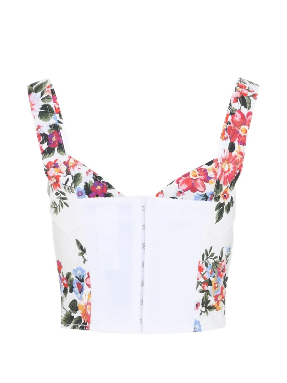 Dolce & Gabbana Katoenen top met bloemenprint Wit