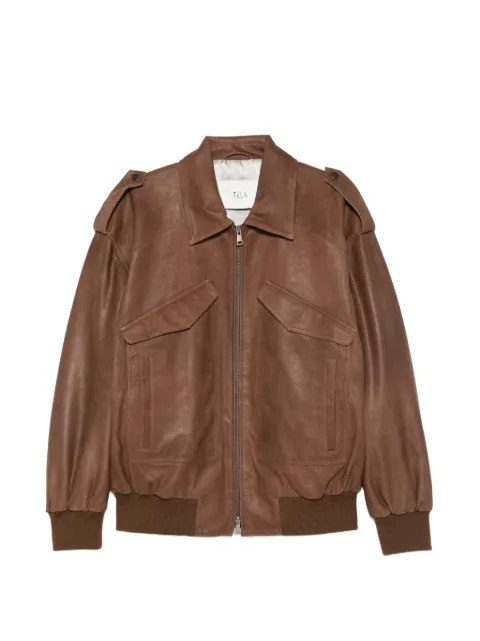Tela flap-pocket bomber jacket