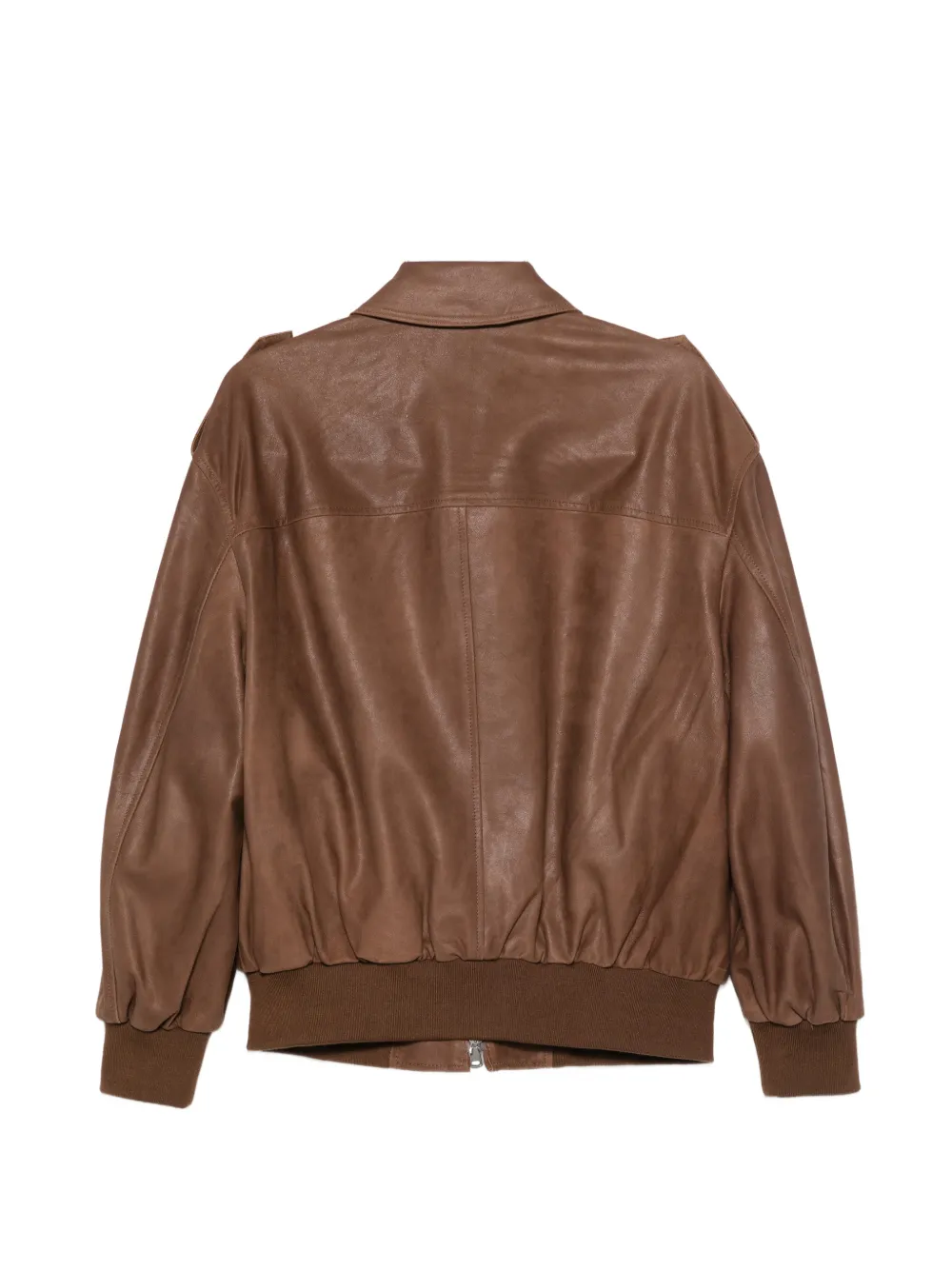  Tela Flap-pocket Bomber Jacket - Brown 