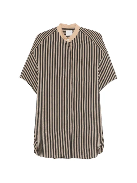 Alysi 条纹直领迷你连衣裙