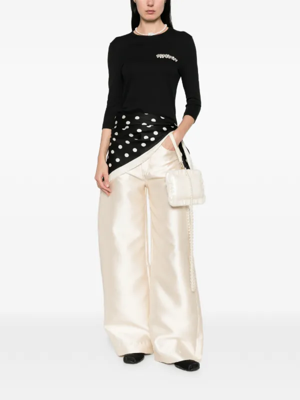 Simone Rocha Embellished Top | Black | FARFETCH CA