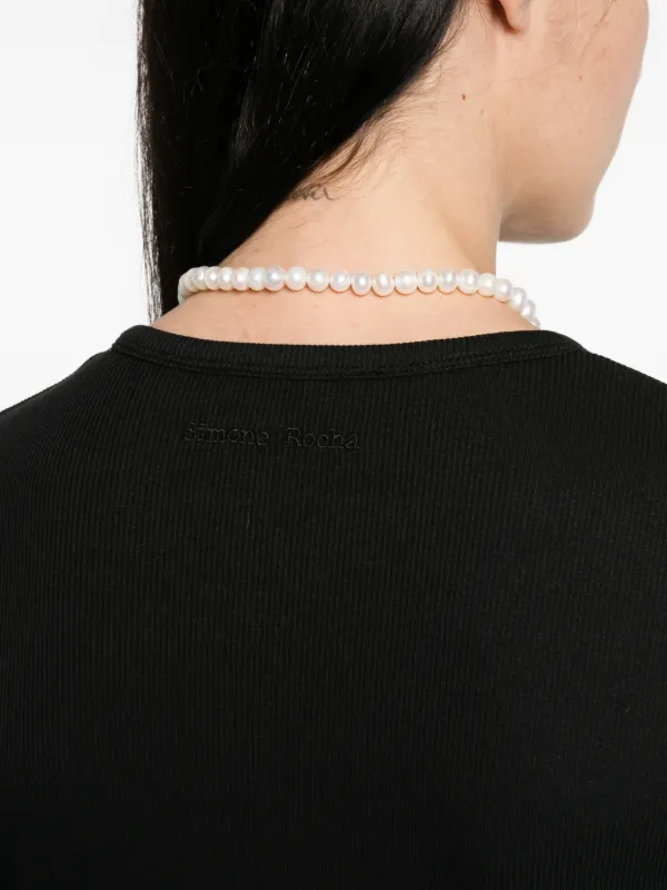 Simone Rocha Embellished Top | Black | FARFETCH CA