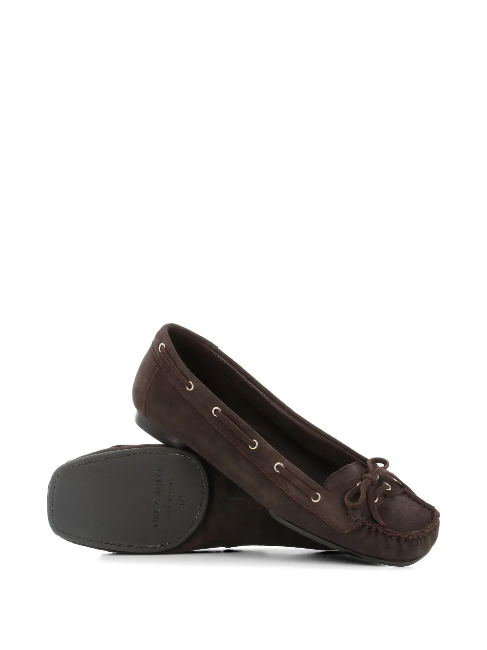 Del Carlo Loafers met strikdetail Bruin