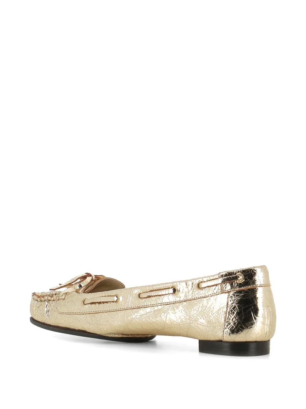Del Carlo Leren loafers Goud
