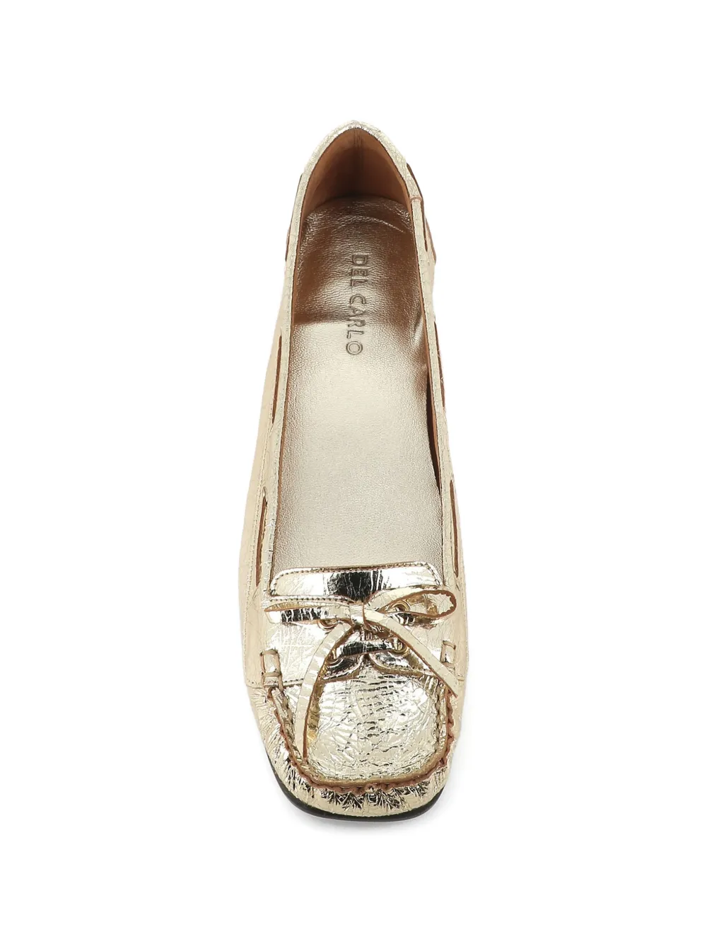 Del Carlo Leren loafers Goud