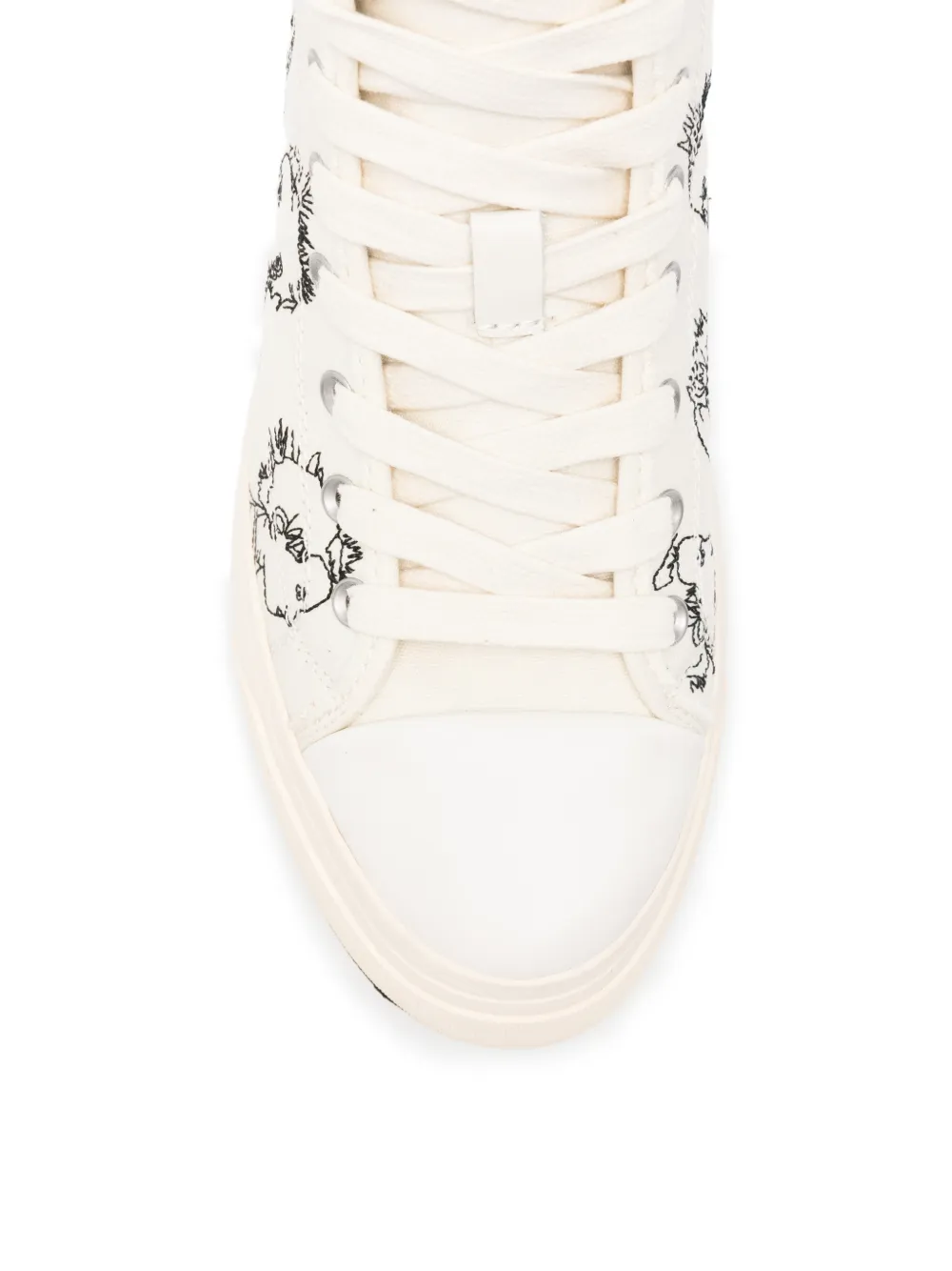 R13 Kurt illustration high-top sneakers Wit