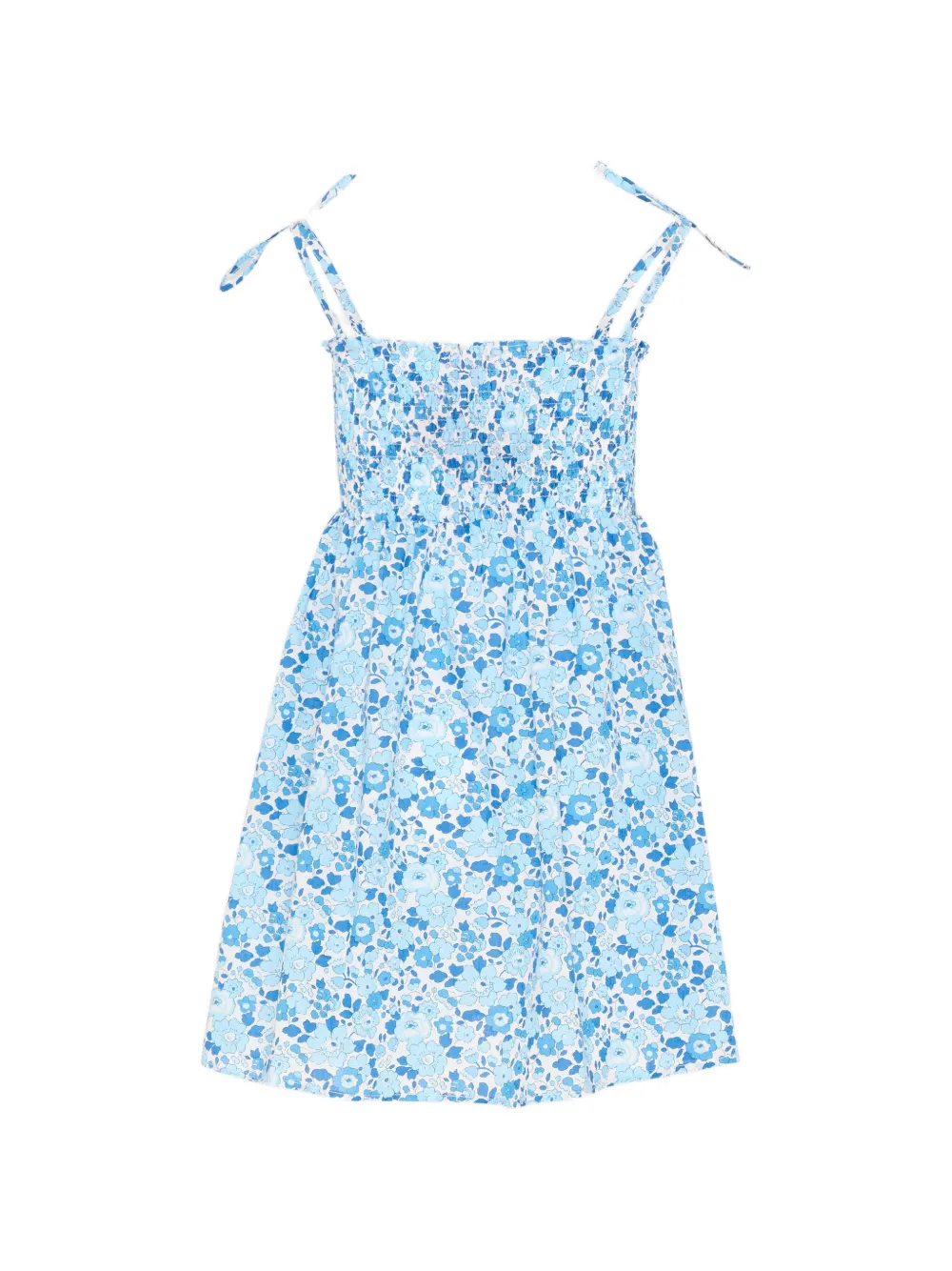 Pesciolino Rosso Kids Jurk met bloemenprint Blauw