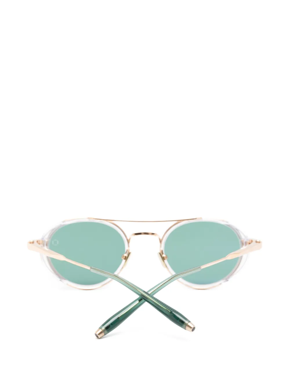  Akoni Oval Frame Sunglasses - Gold 