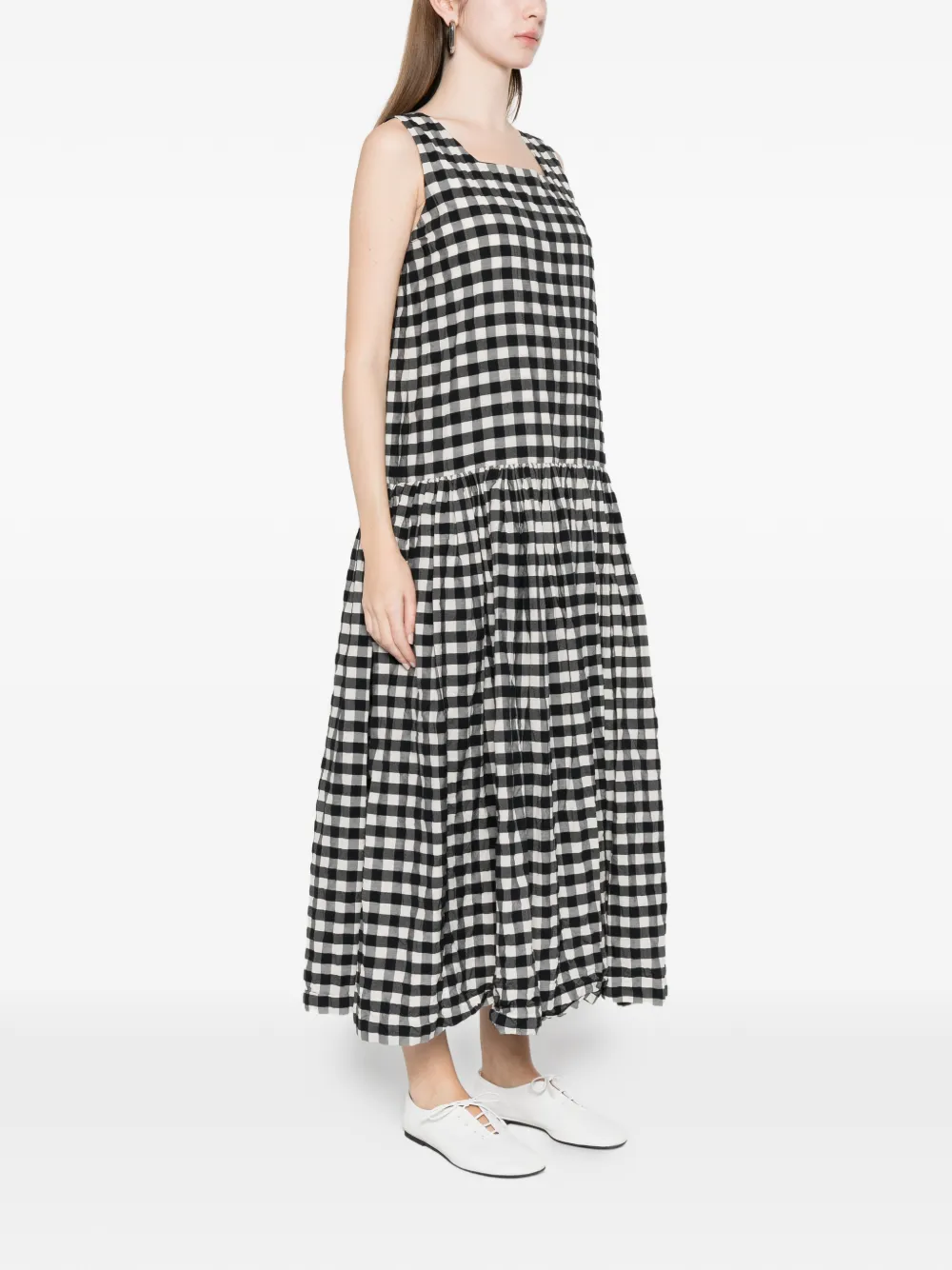  Ricorrrobe Gingham Dress - Black 