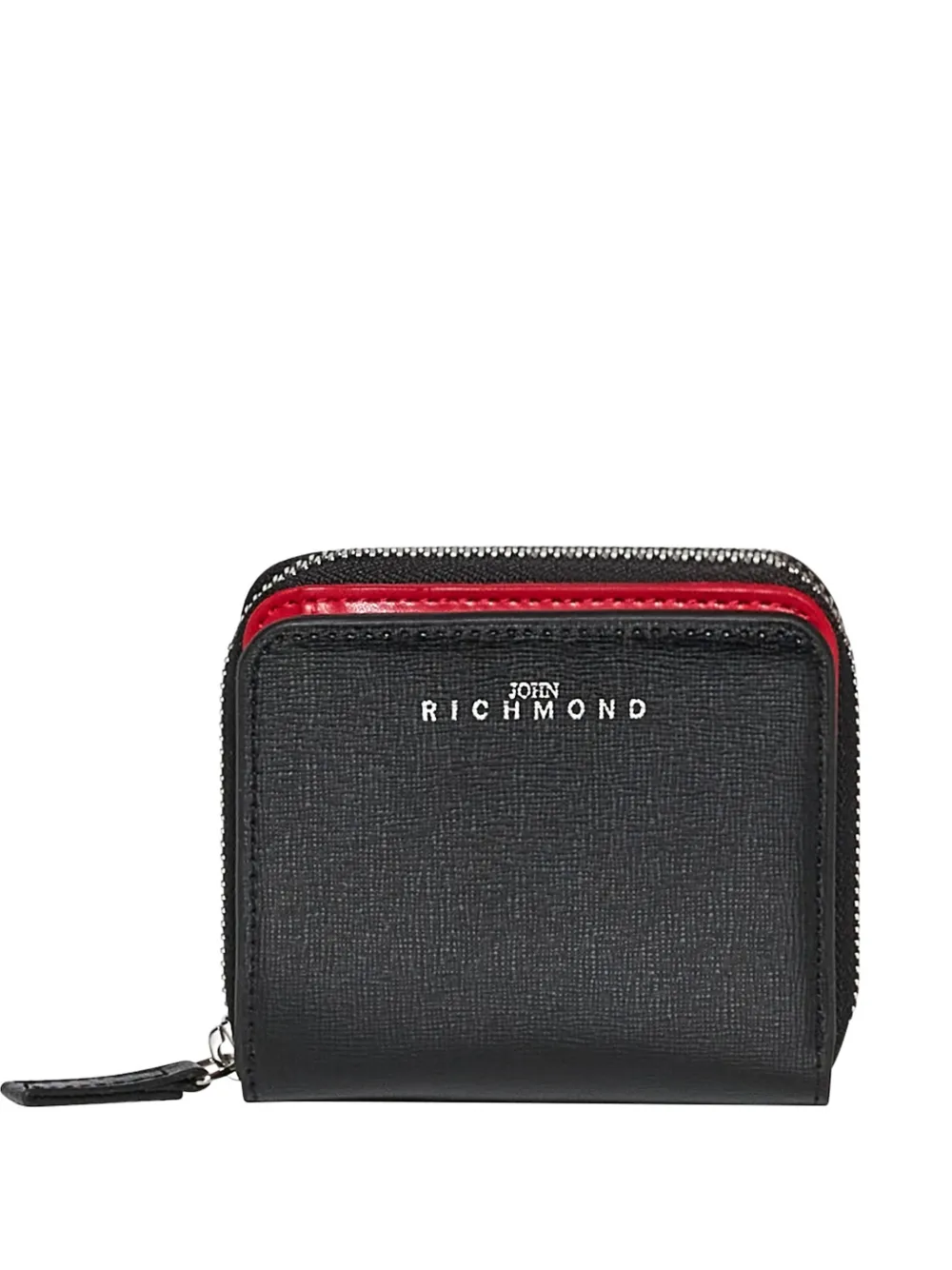 John Richmond Zip Wallet In Black