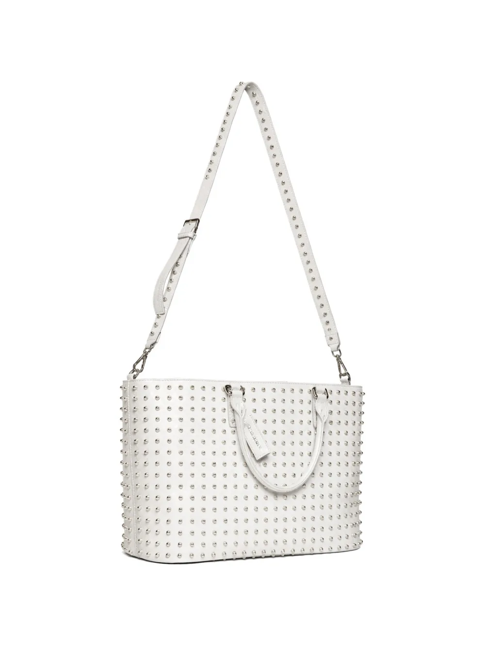 John Richmond Shopper verfraaid met studs Wit
