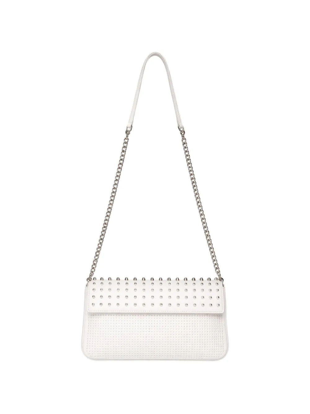John Richmond stud-embellished shoulder bag - Bianco